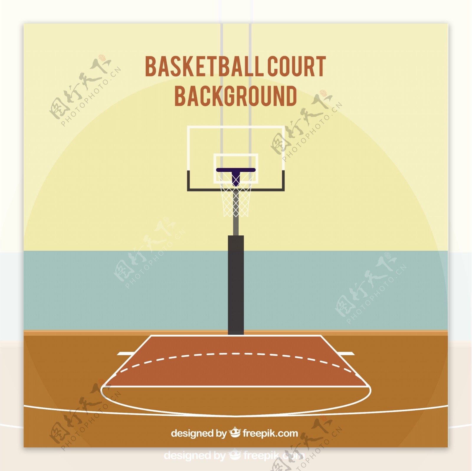 篮球场背景