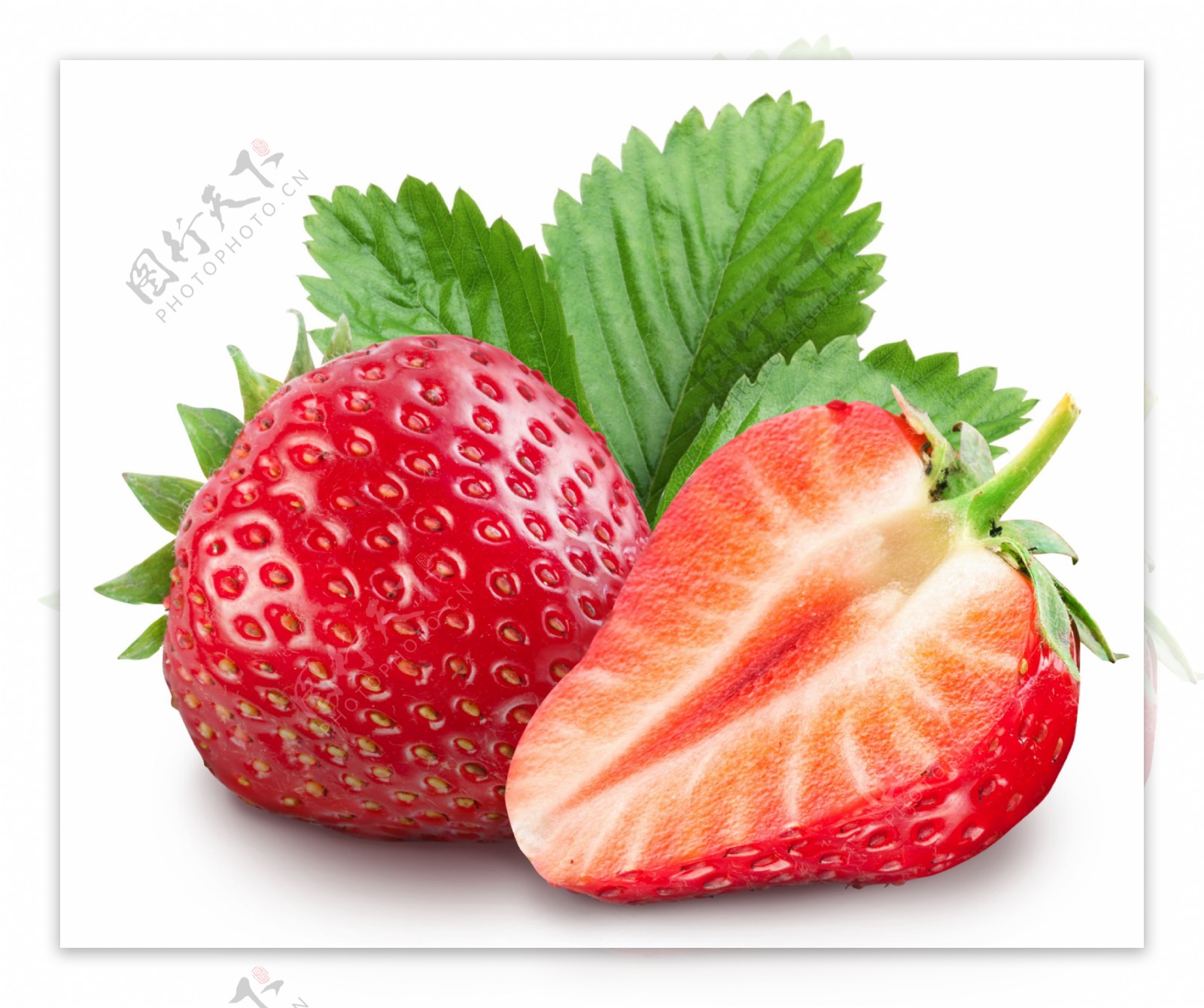 草莓果肉图片