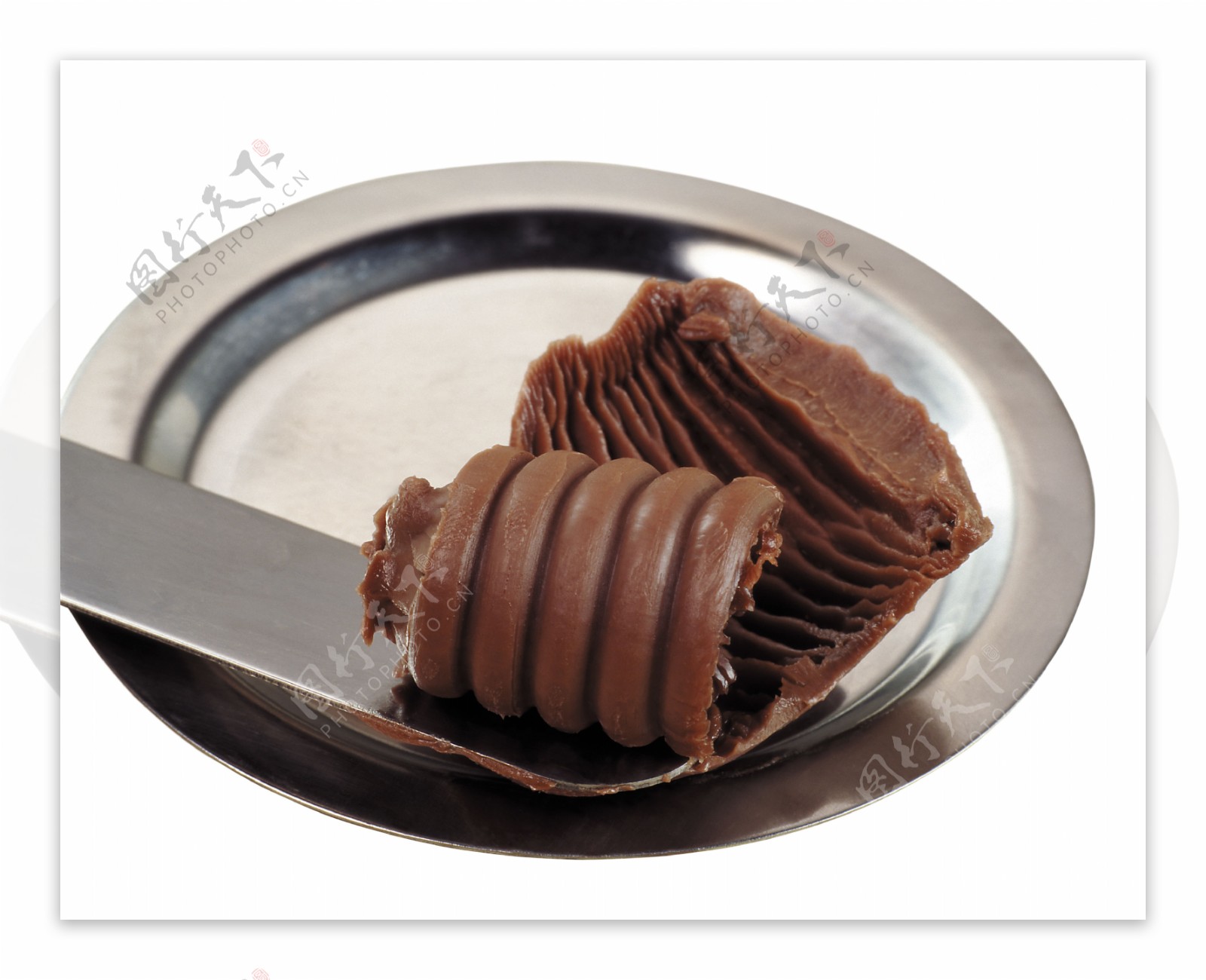 盘子里的巧克力图片