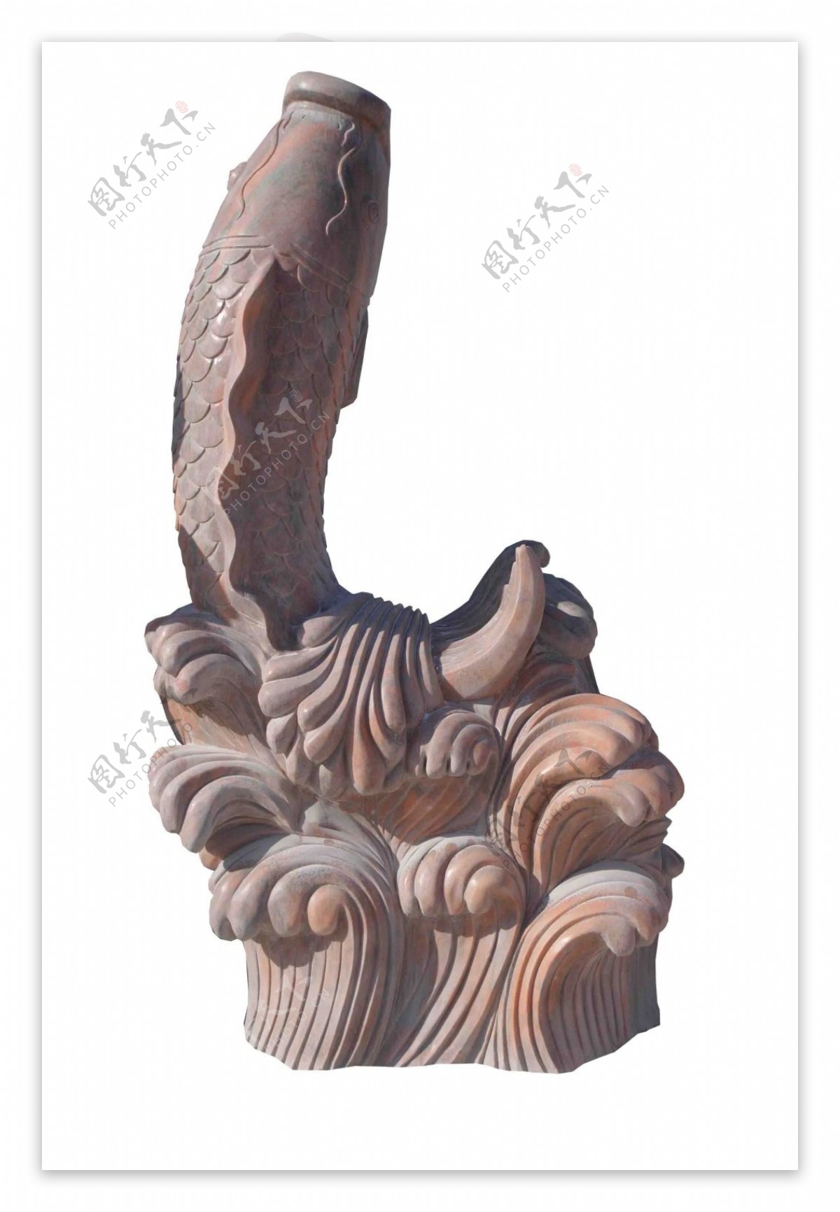 鲤鱼石雕设计素材下载