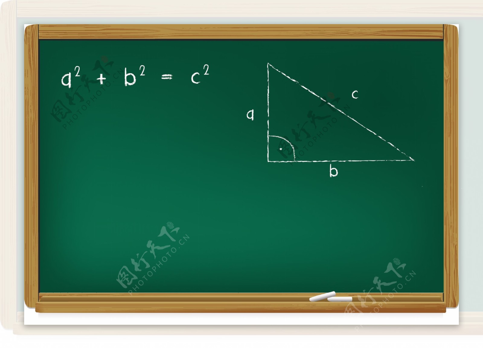 矢量教育数字黑板素材