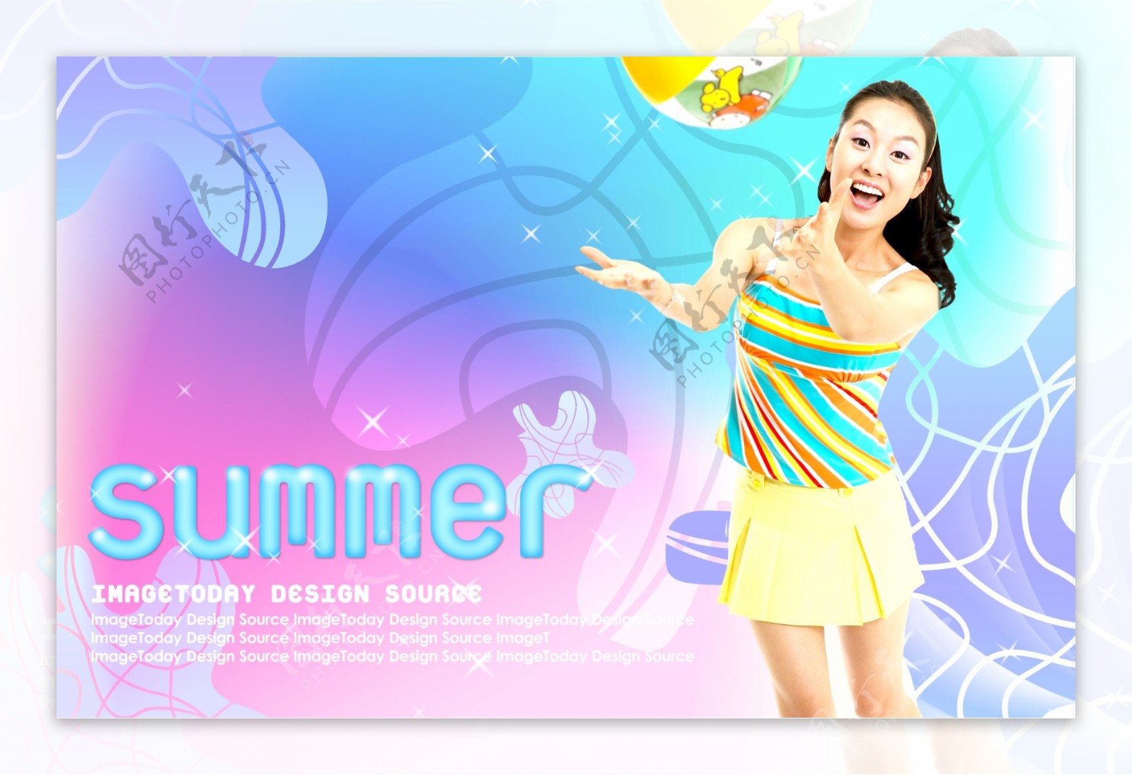 夏日韩式风格平面模版PSD0129