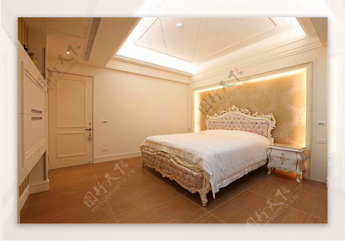 现代欧式别墅卧室装修效果图