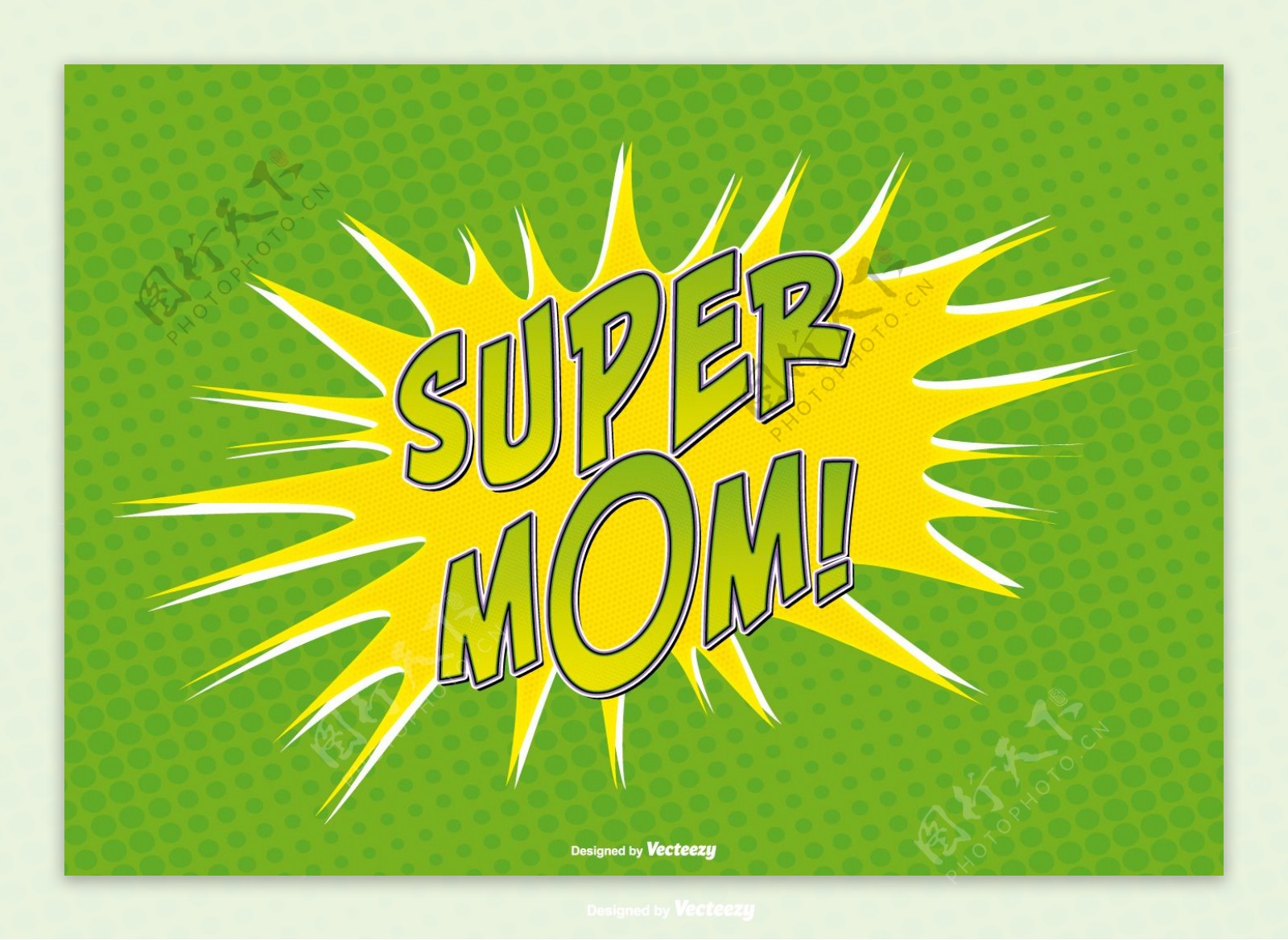 漫画式超级妈妈插图