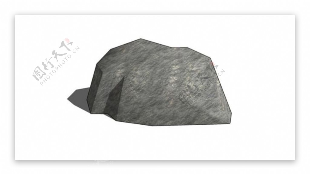 景观石头岩石skp模型