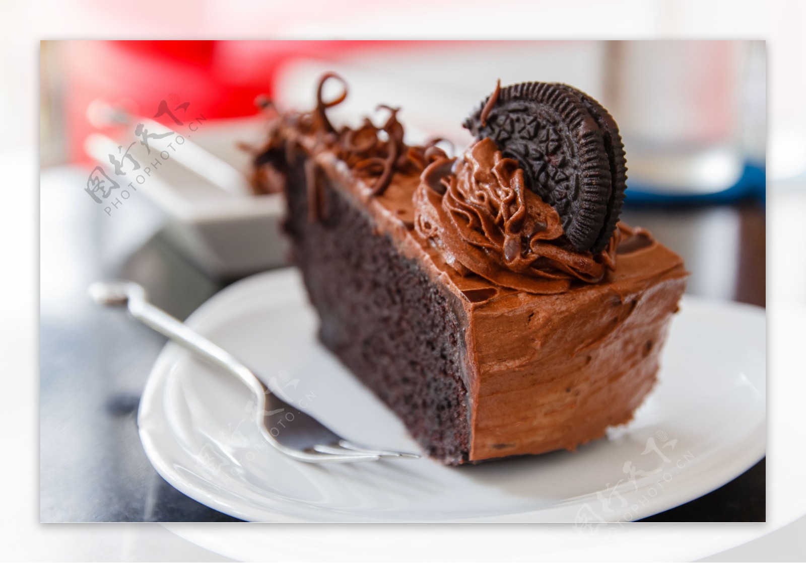 奥利啊黑色巧克力蛋糕图片