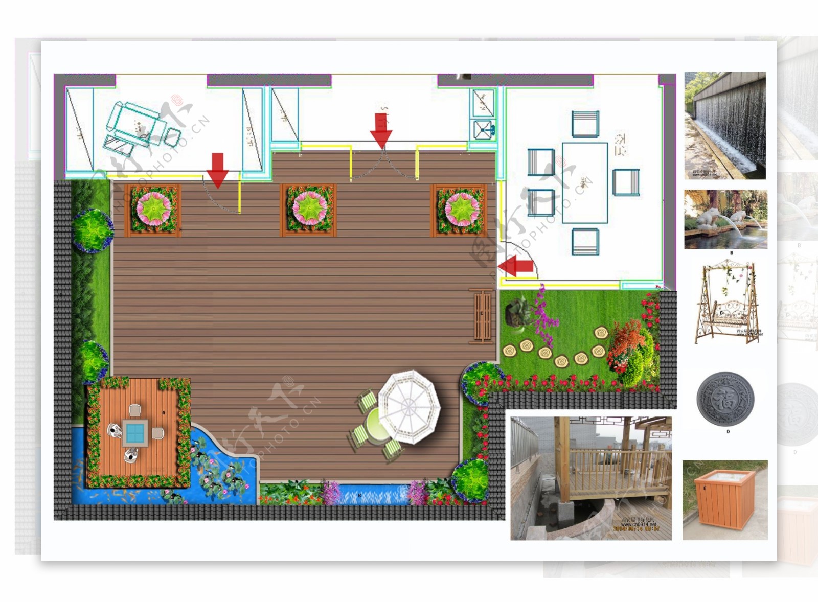紫薇康馨公寓花园方案