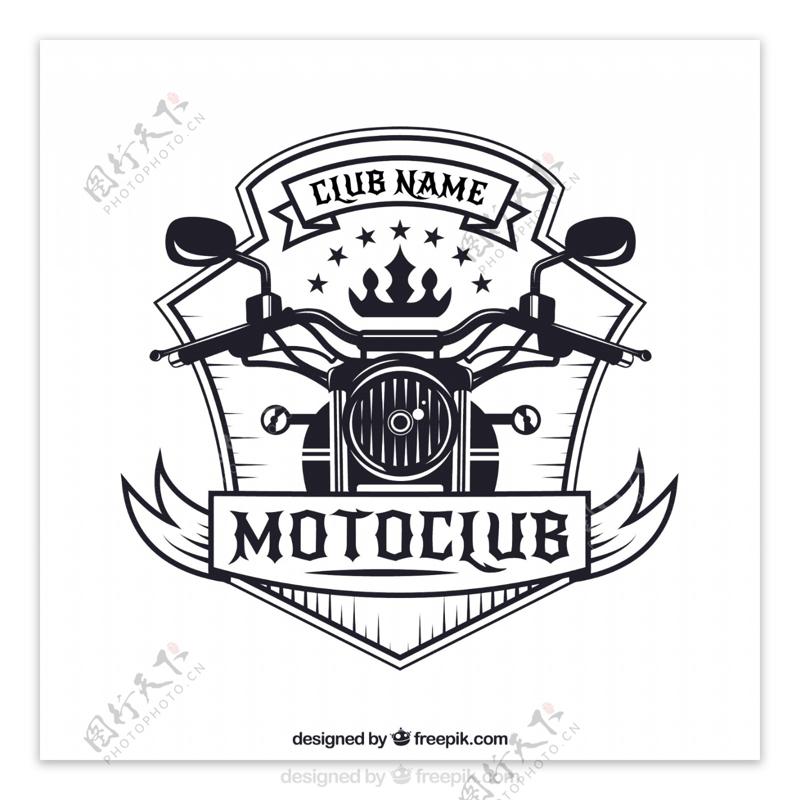 摩托车的徽章