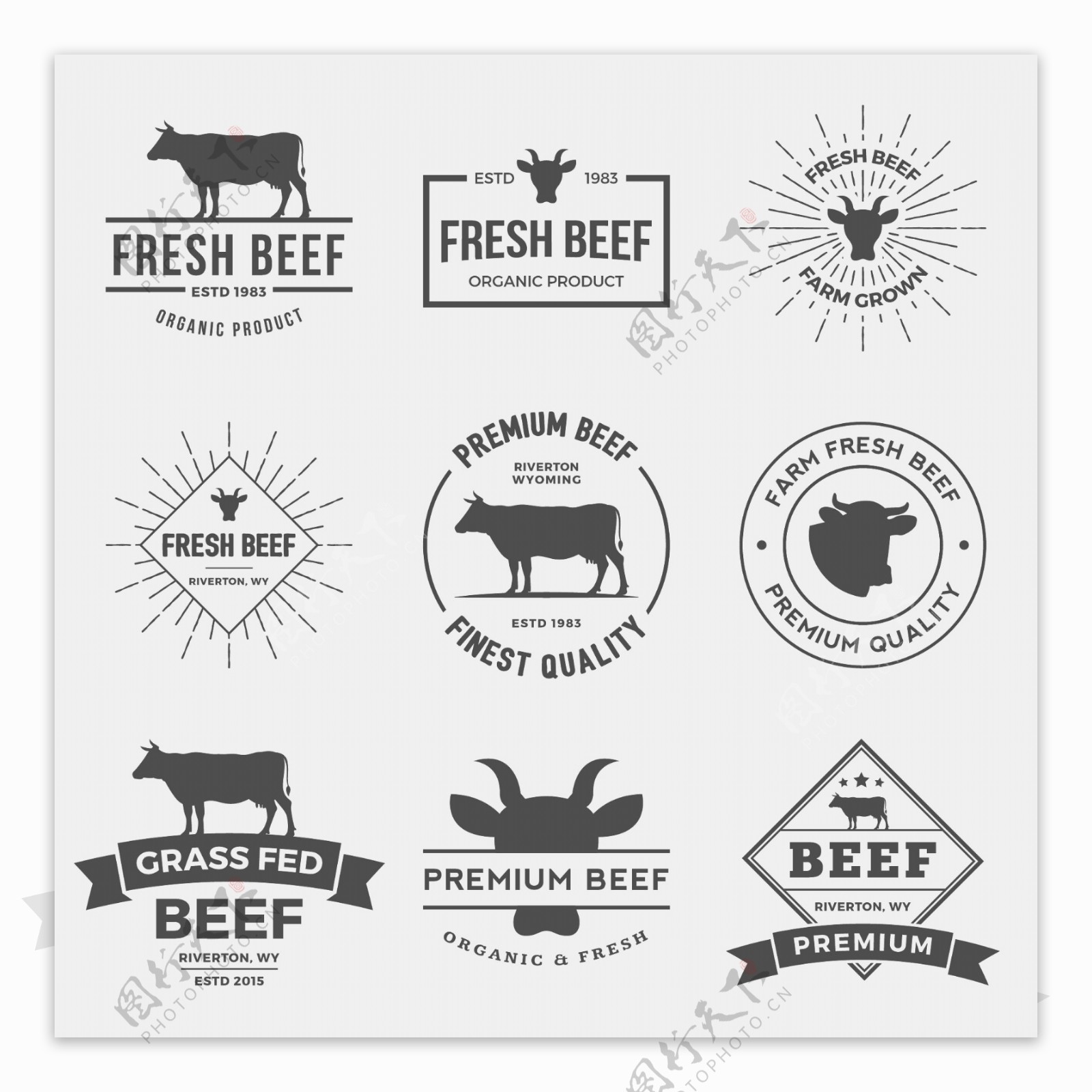 牛肉标签图片
