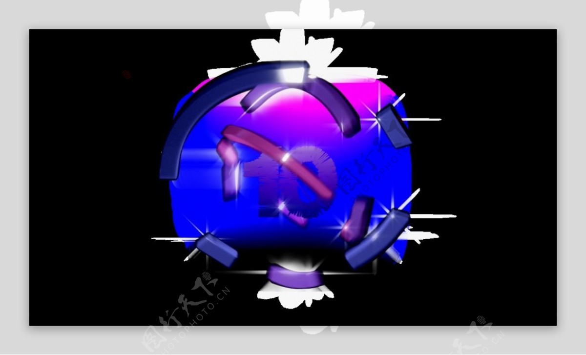 紫色光线粒子视频