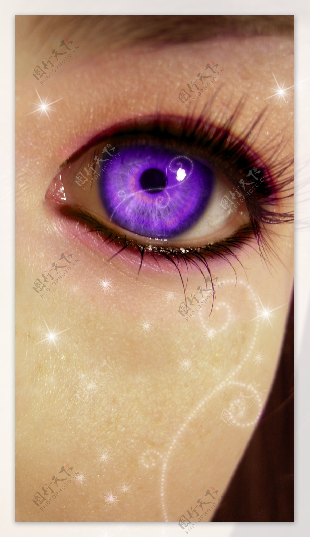 紫色的眼睛