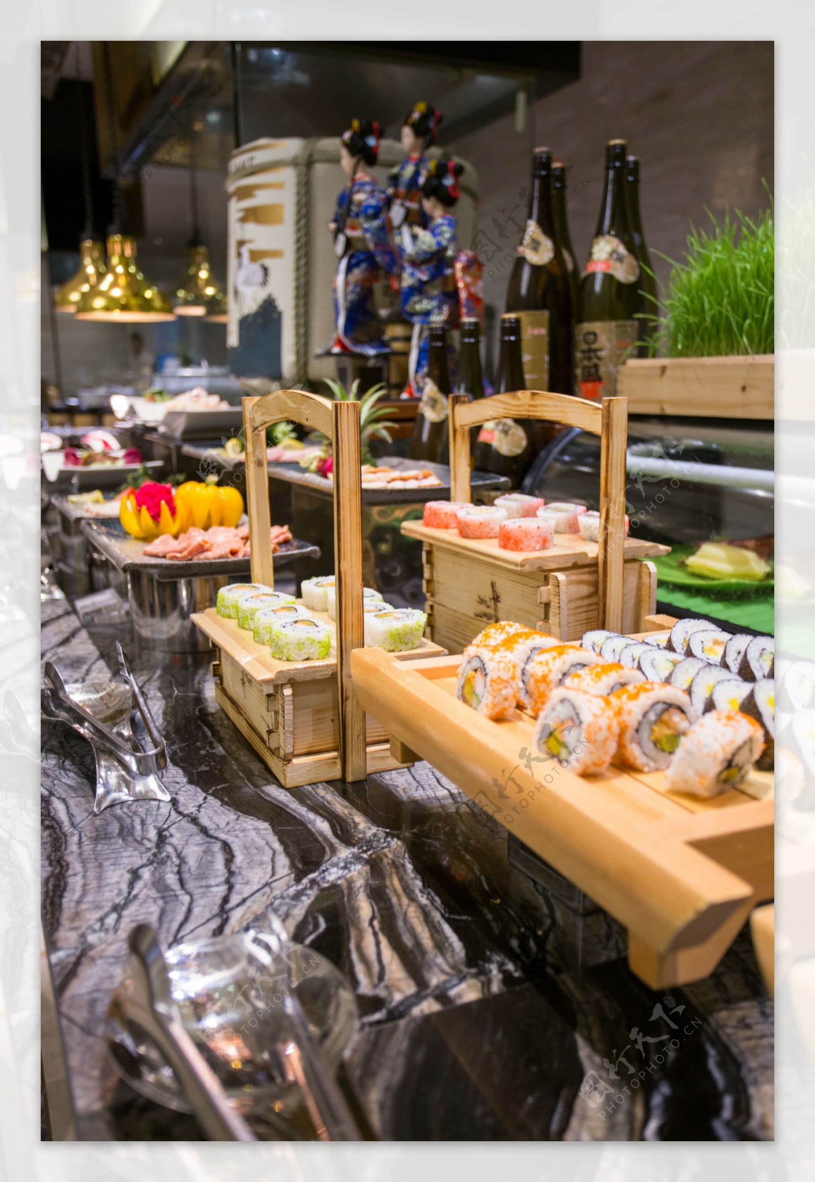自助餐寿司区图片