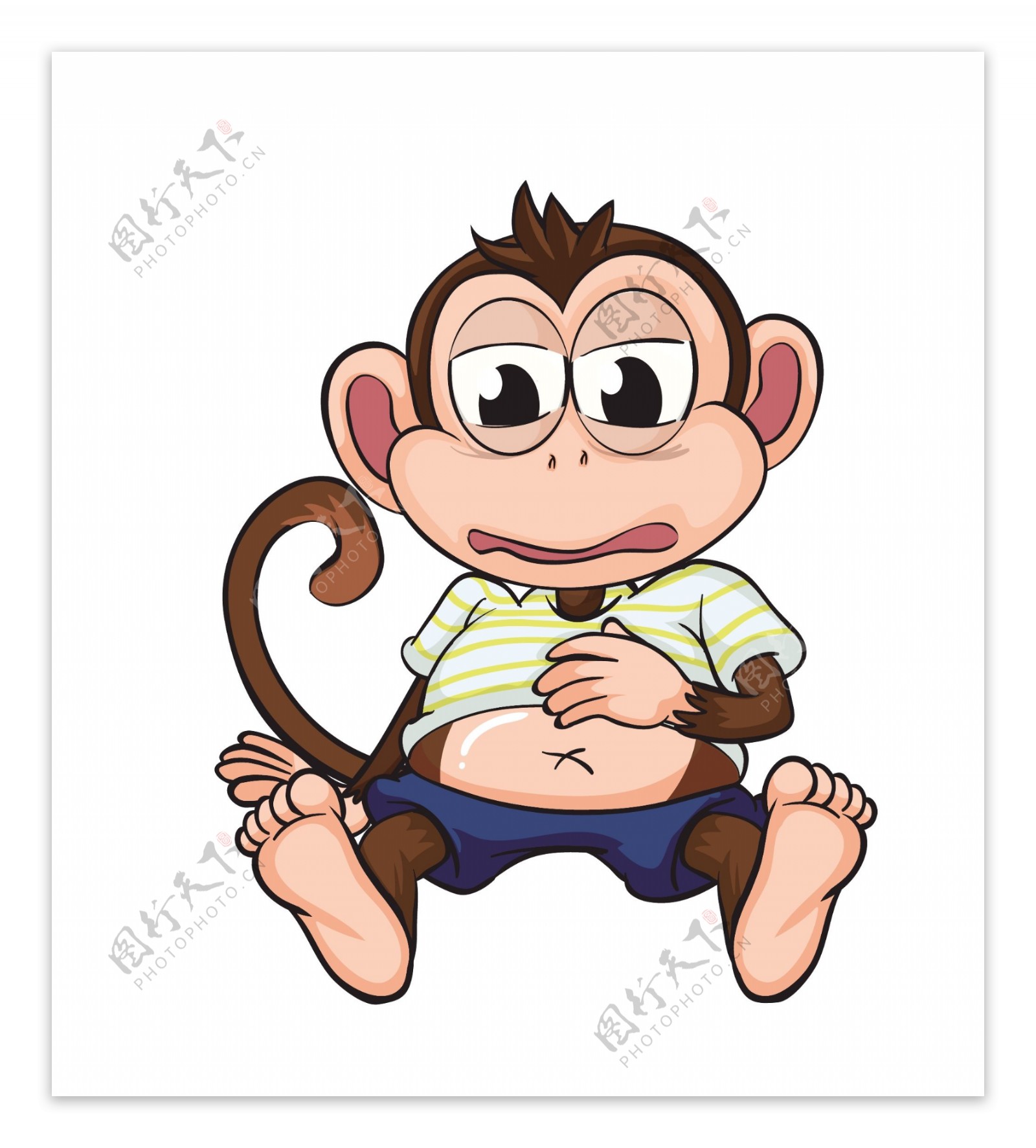 卡通猴子EPS