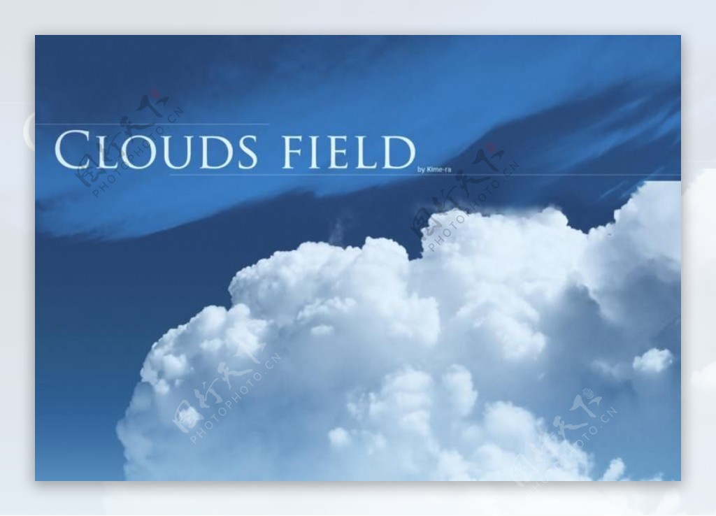 PhotoshopCS5高清天空云朵白云笔刷