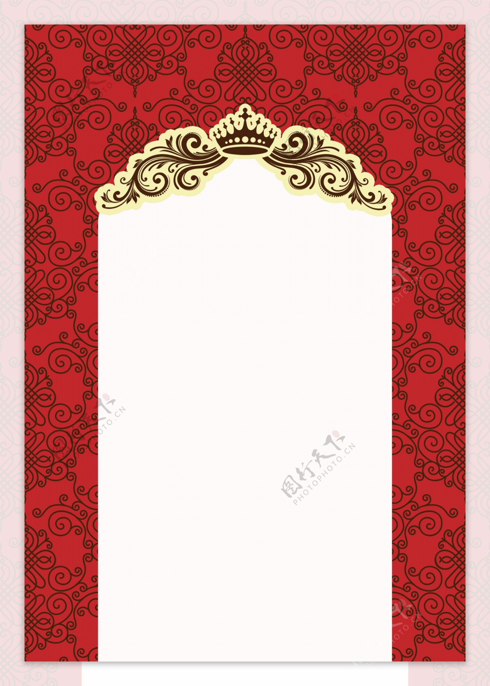 婚礼红色门头设计