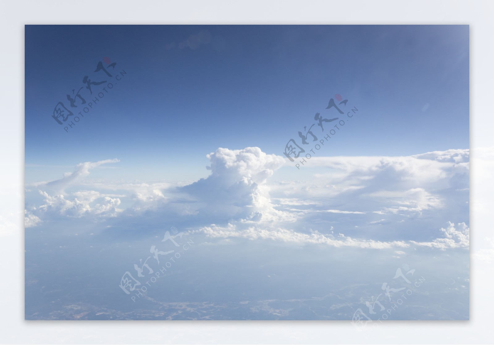 蓝天白云图片背景素材