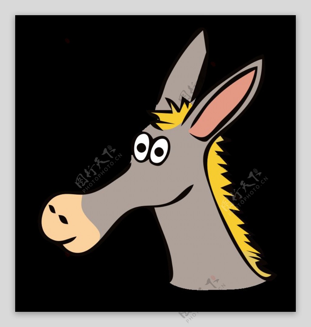 滑稽的驴动画片 库存例证. 插画 包括有 蹄形, 图象, 哺乳动物, 乐趣, 查出, 生物, 敌意, 幽默 - 27220644
