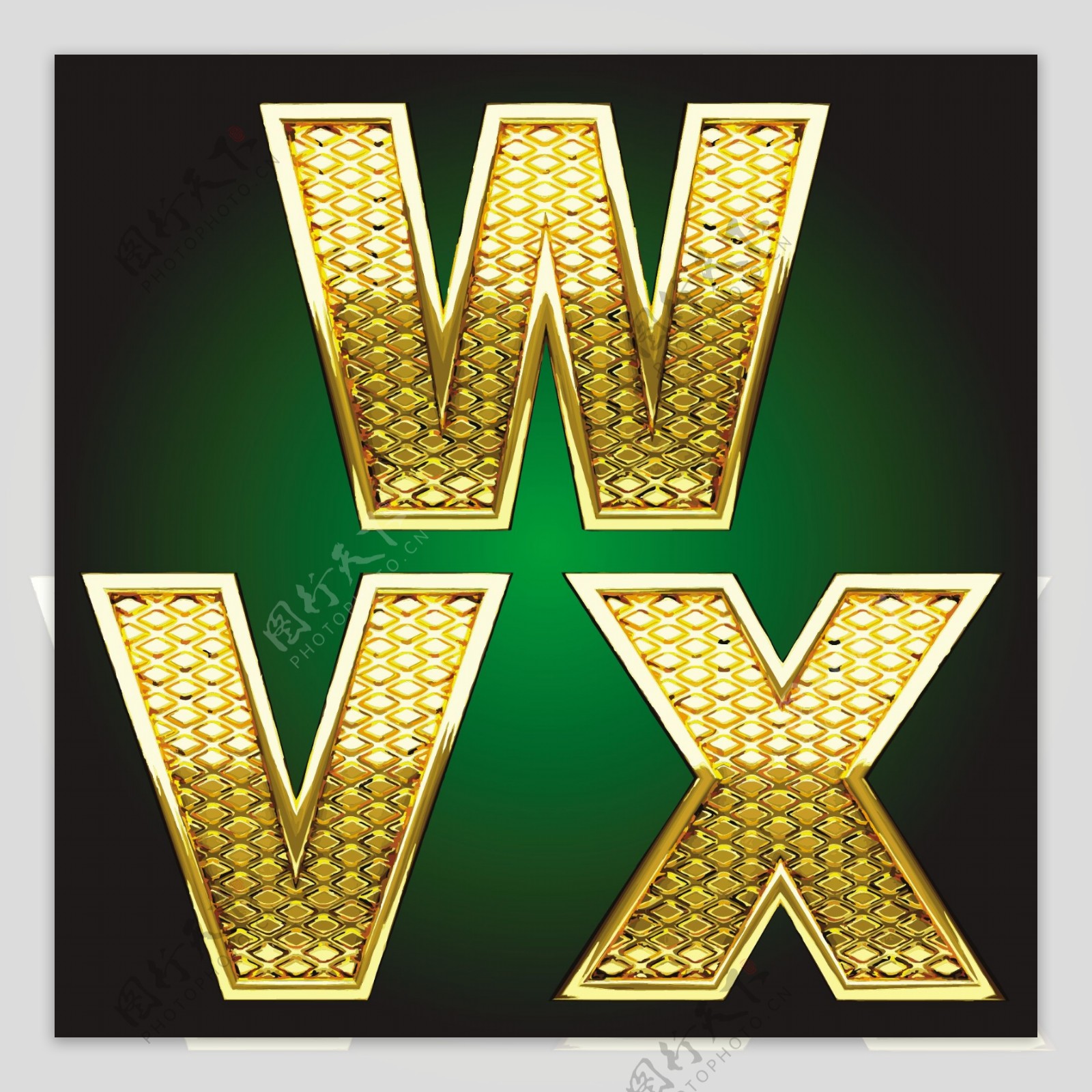 WVX金属字母