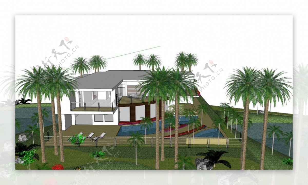 别墅住宅模型
