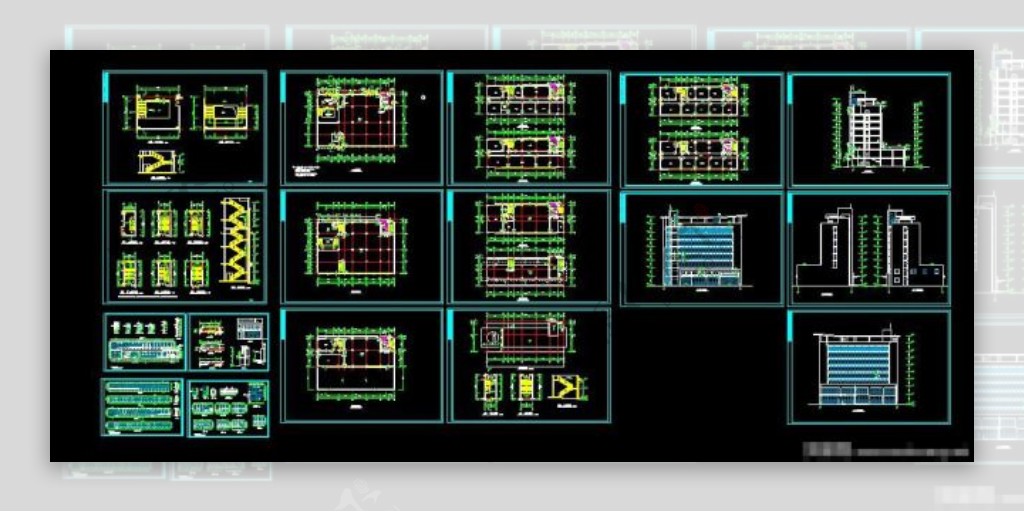 办公大厦cad图纸