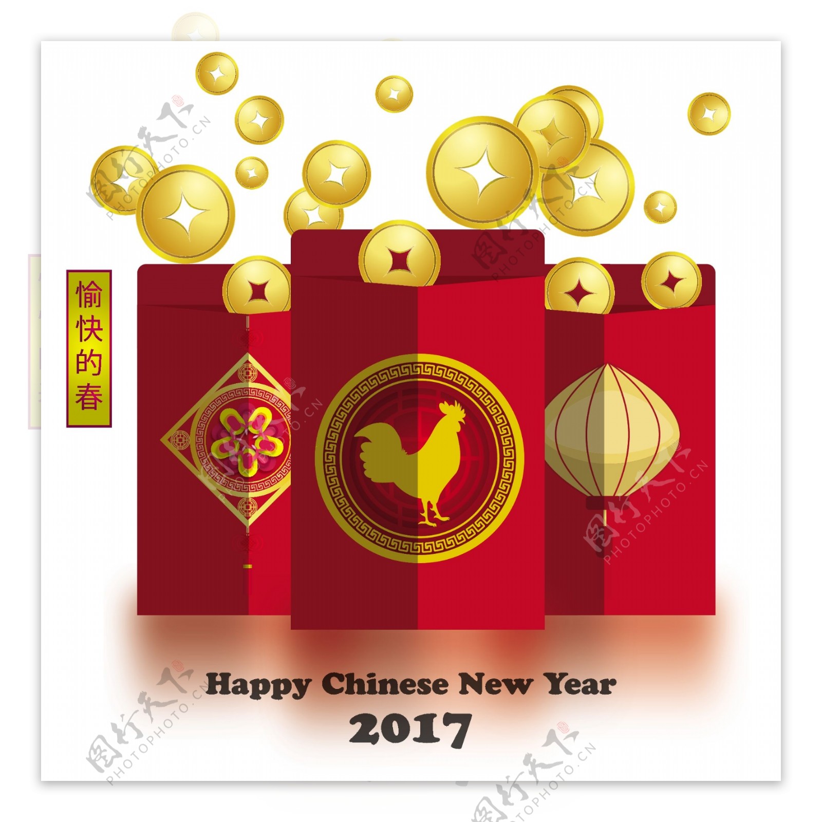 中国新年背景设计