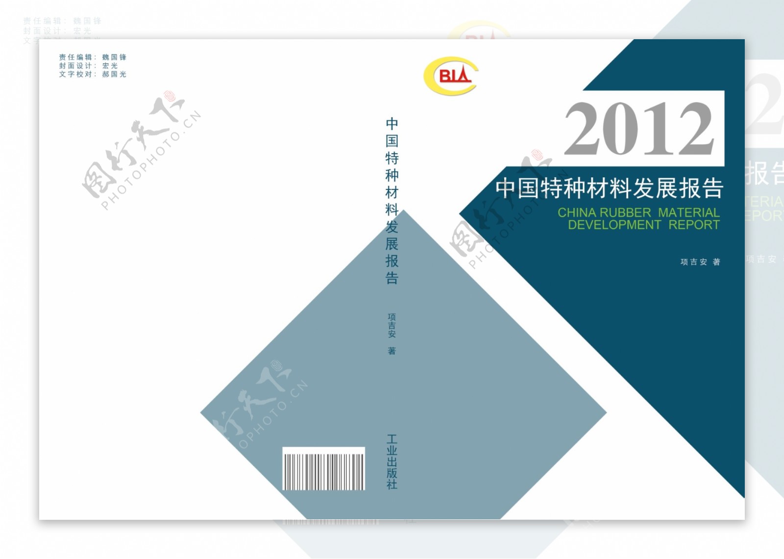 2012材料报告书籍装帧封面设计