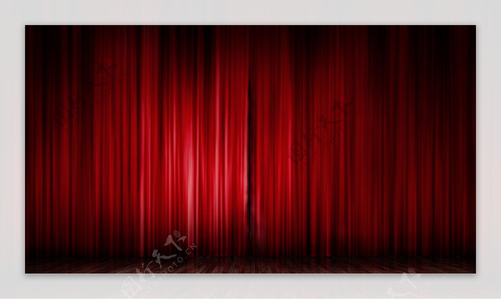 红色窗帘舞台
