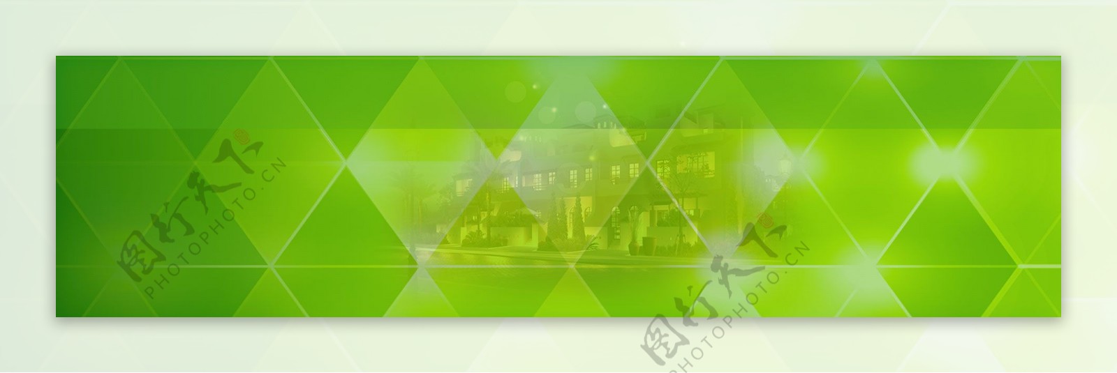绿色菱形背景素材绿色1920X500