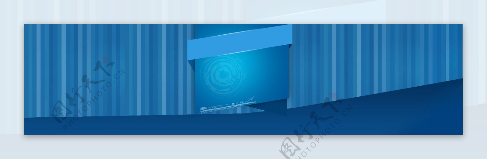 蓝色科技背景banner