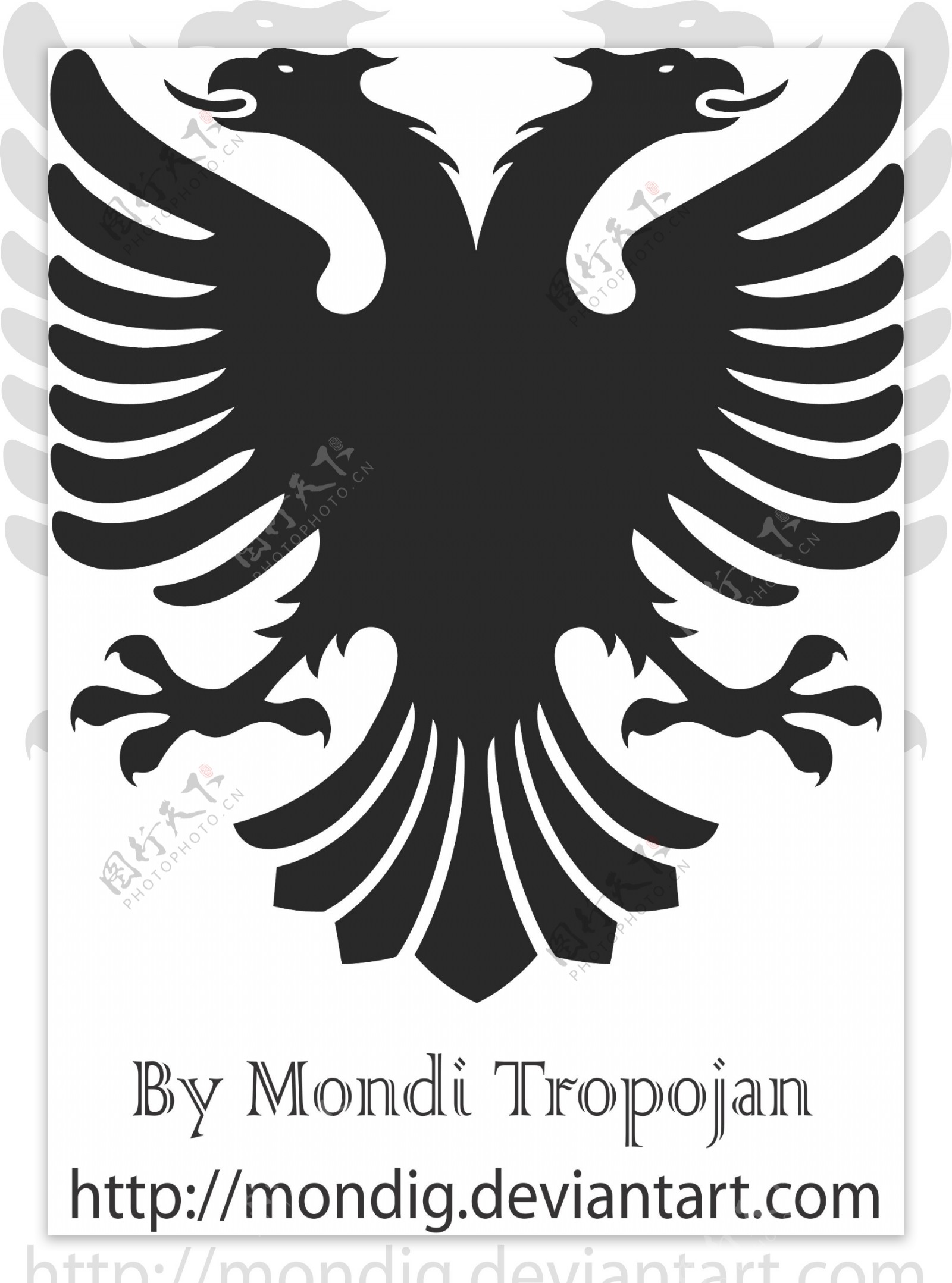 阿尔巴尼亚向量的鹰