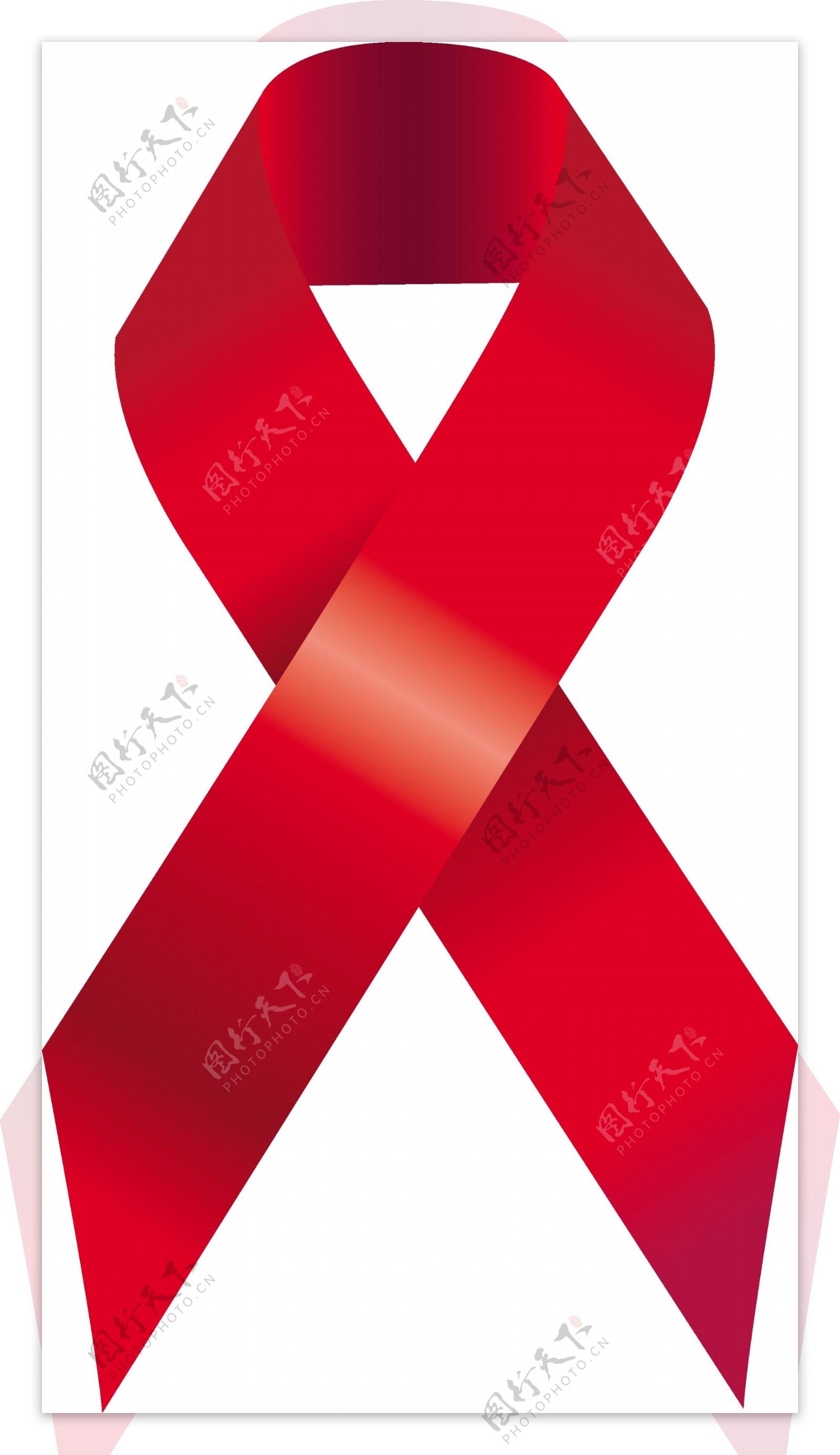艾滋病标志矢量素材