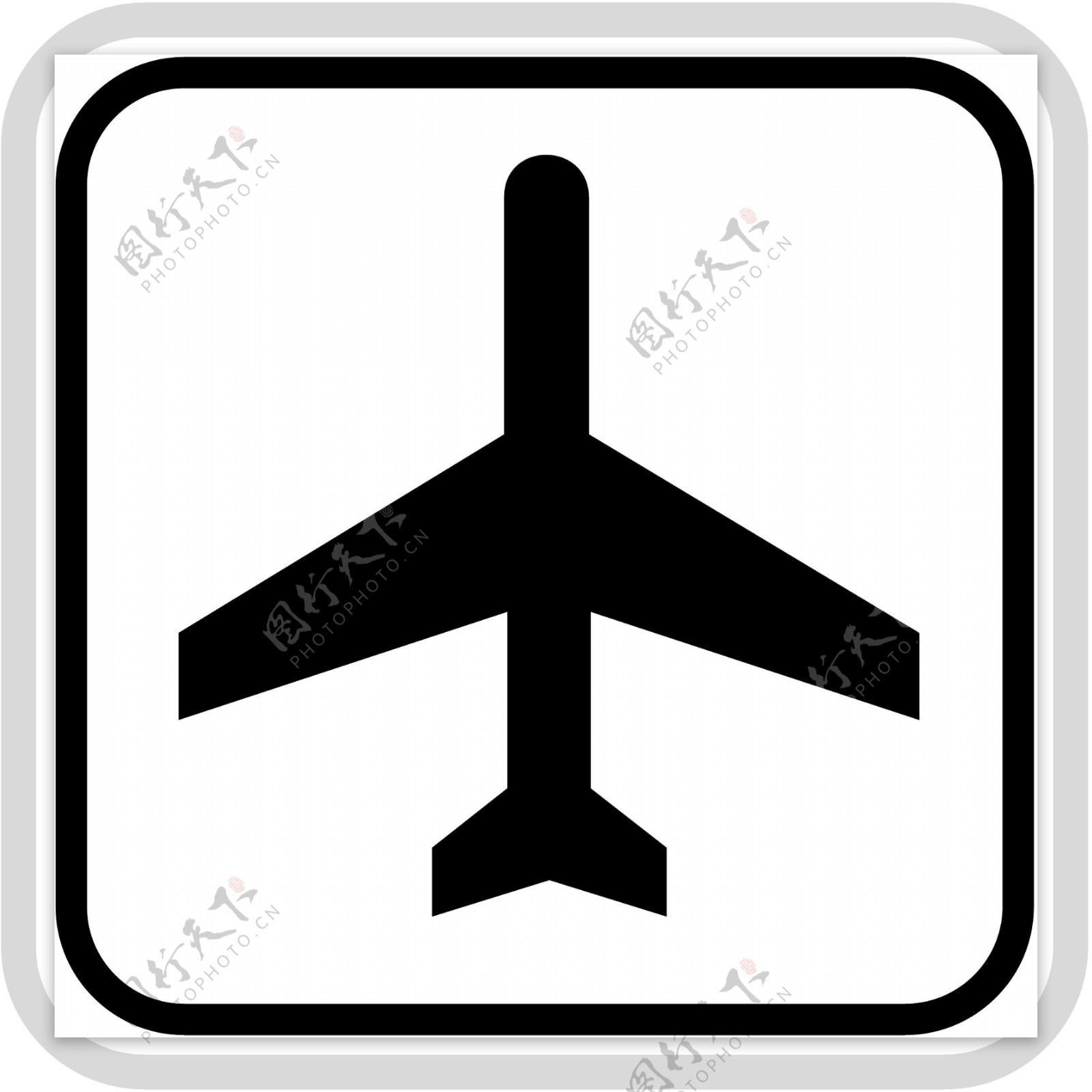 机场标志矢量图标设置。机场登机飞机象形图。插画图片素材_ID:415392648-Veer图库