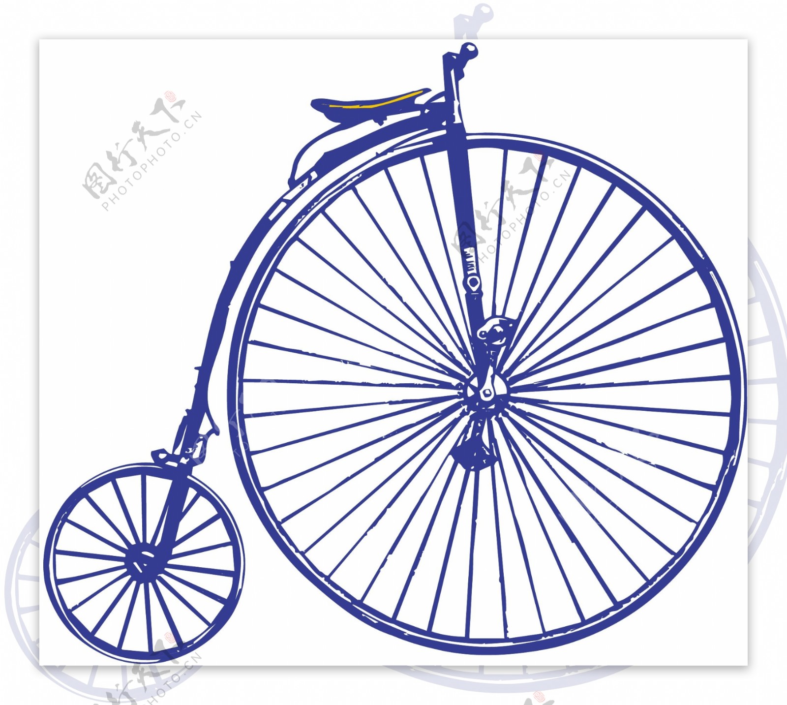 自行车交通工具矢量素材EPS格式0006