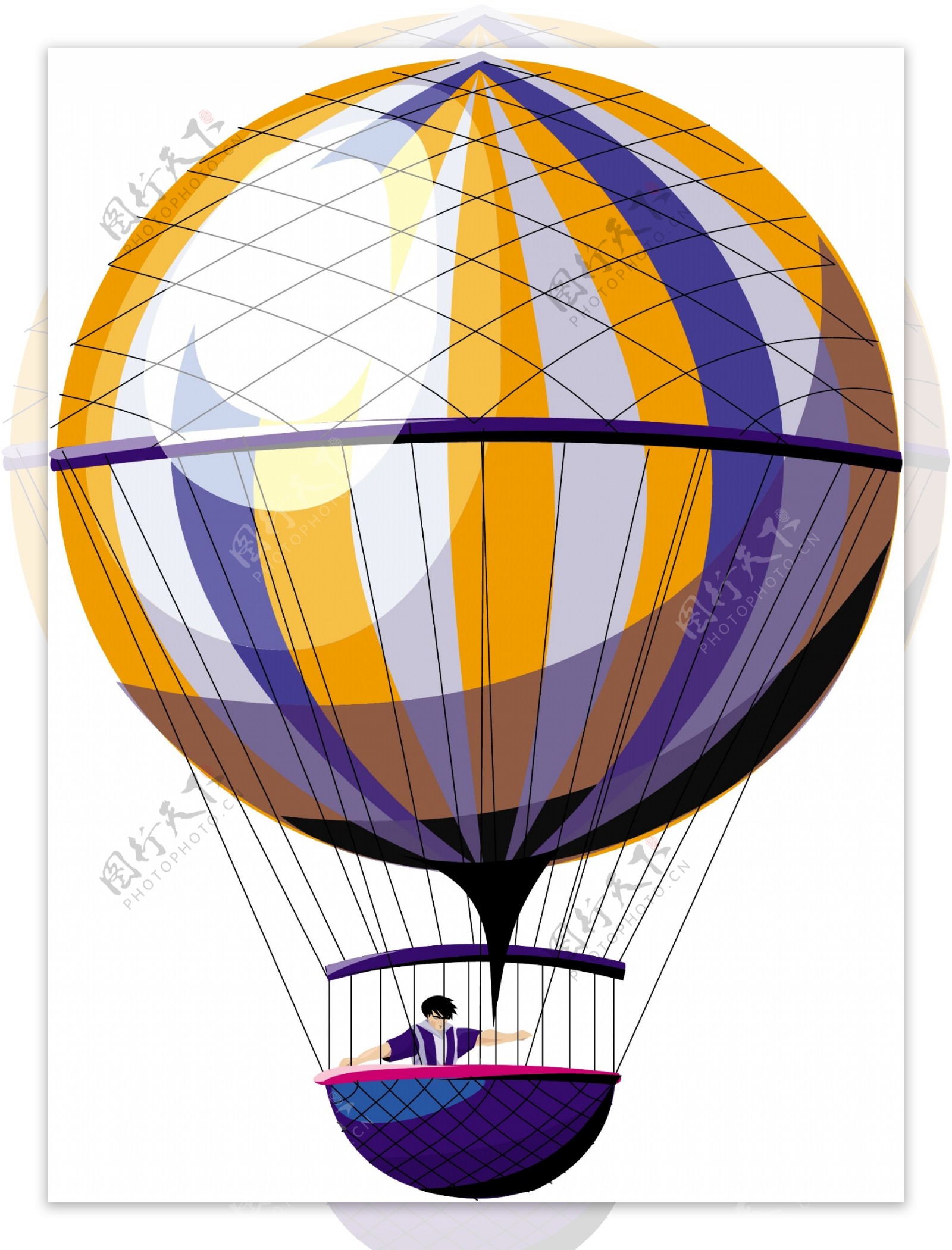 热气球矢量素材EPS格式0035