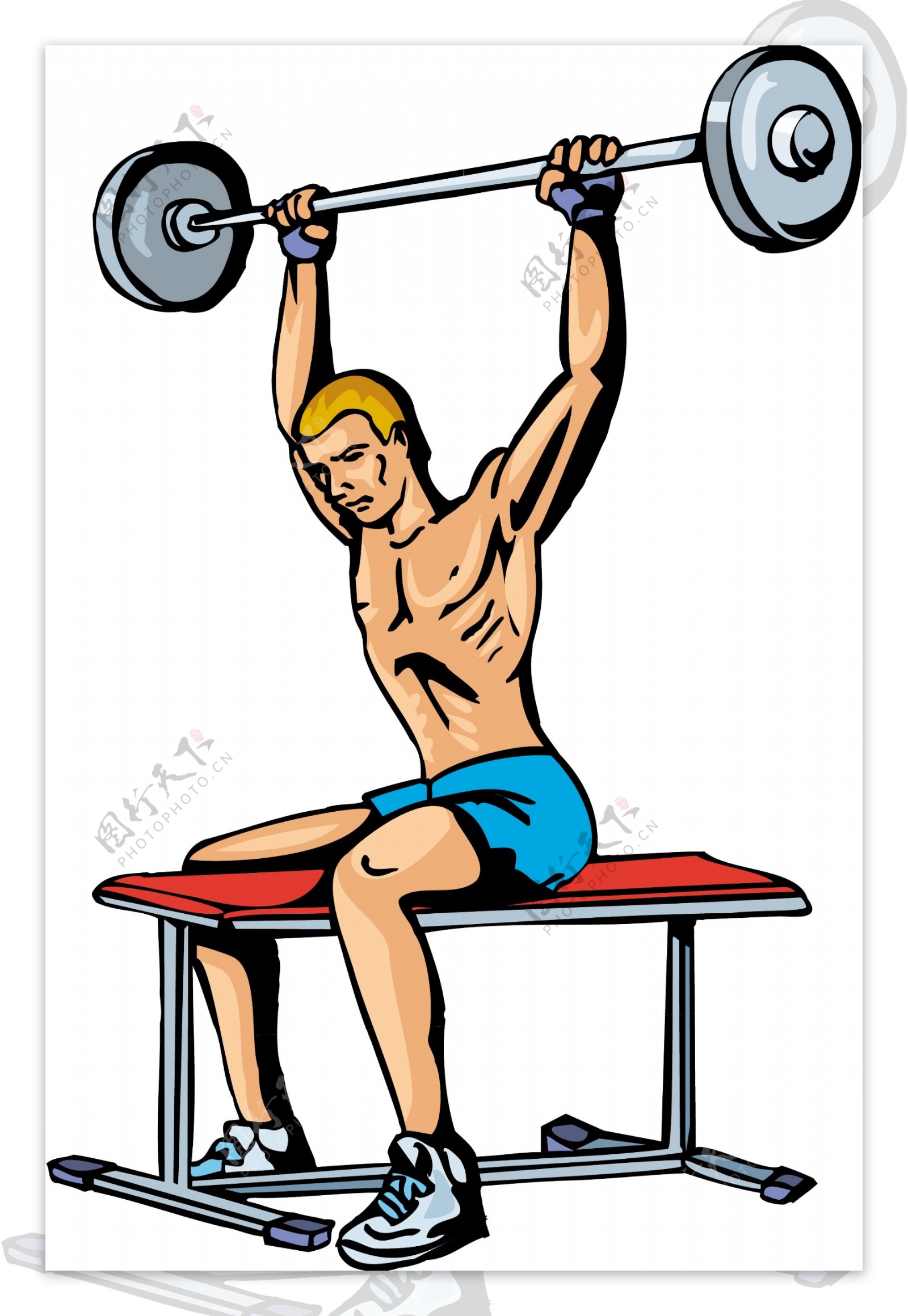 健身运动运动人物矢量素材EPS格式0351