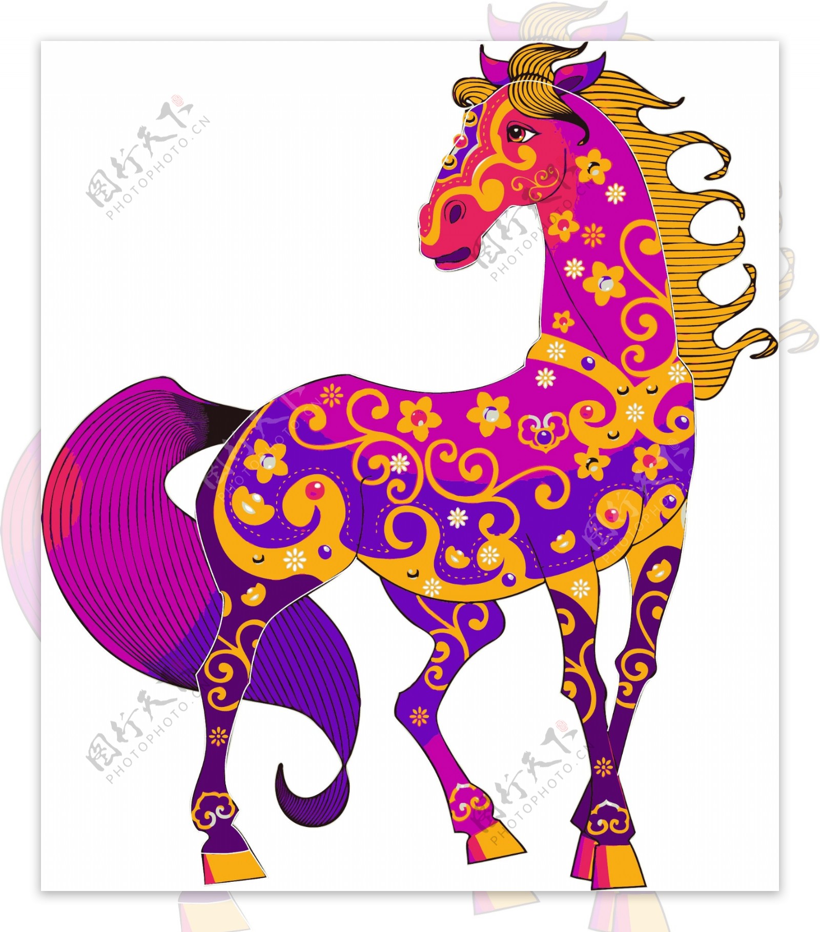 炫彩紫色小马