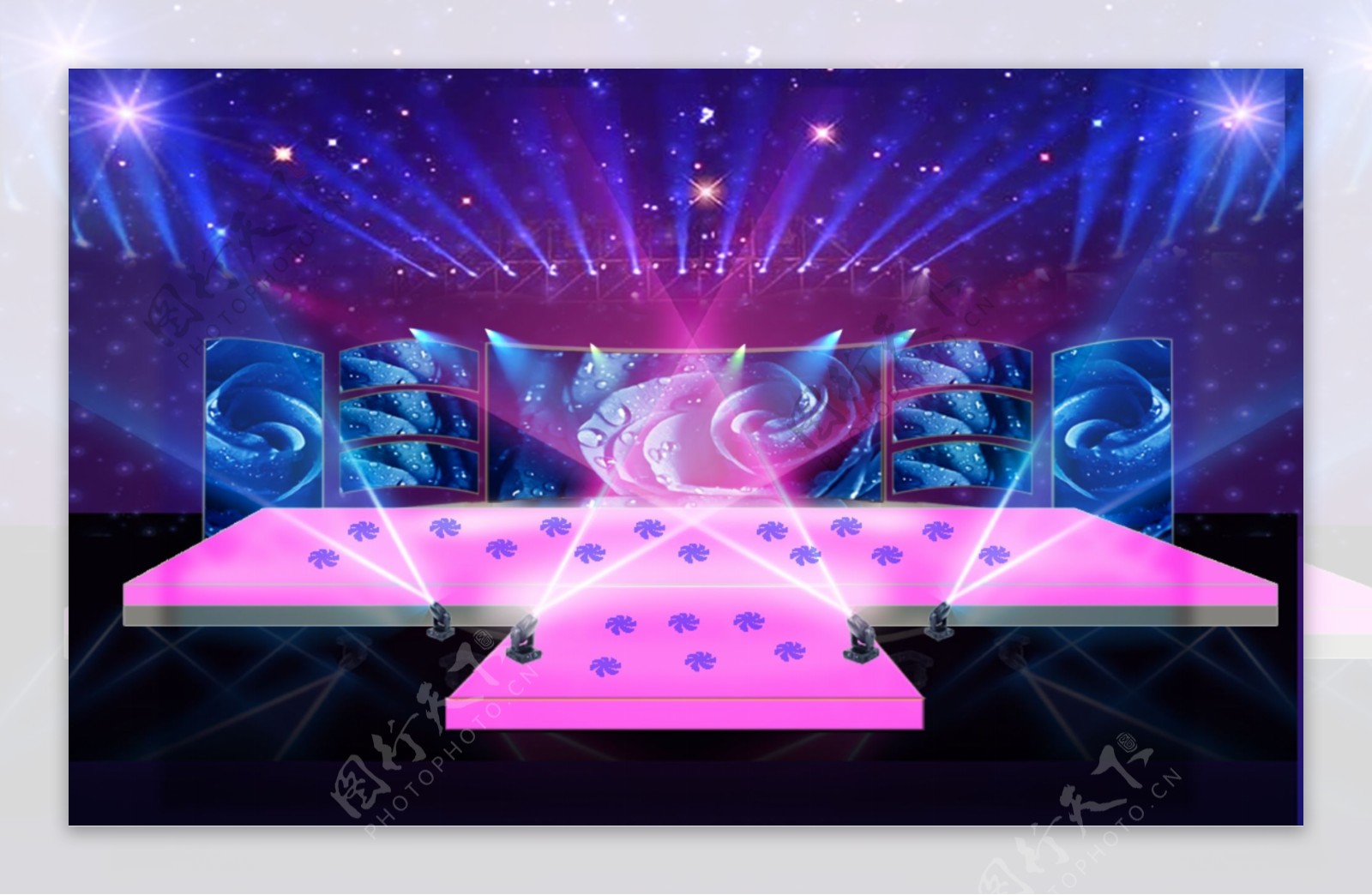 T形梦幻LED舞台显示屏地砖显示屏