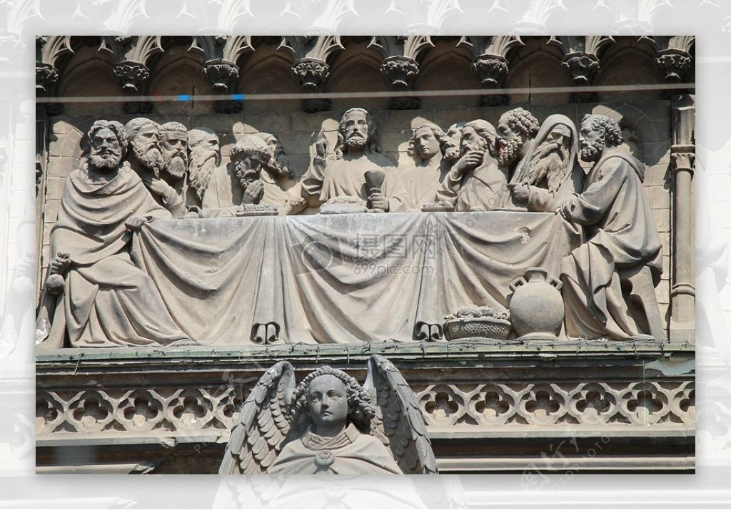 科隆大教堂里的雕塑