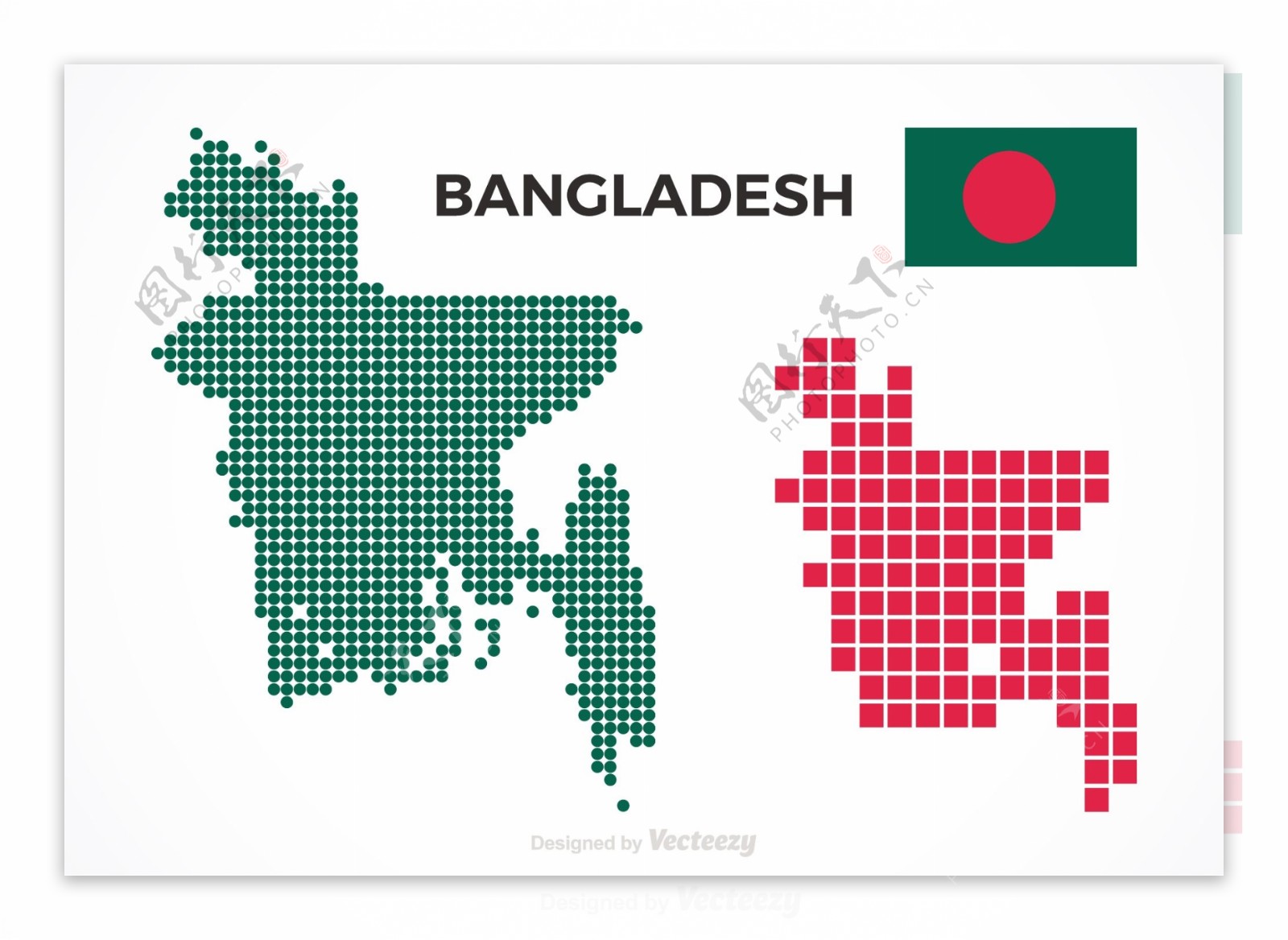 免费孟加拉国矢量地图