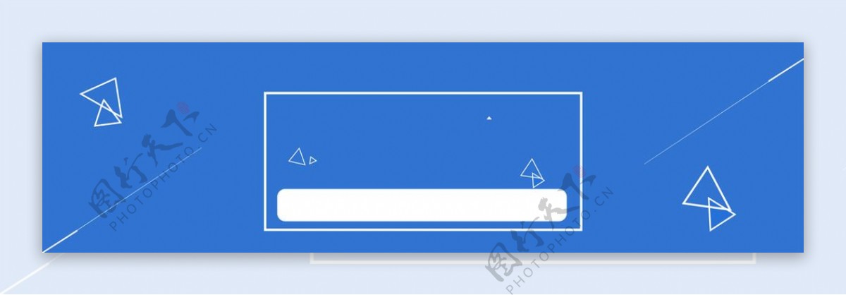 天蓝色几何广告背景
