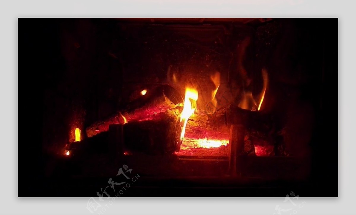 锅炉火焰燃烧视频素材