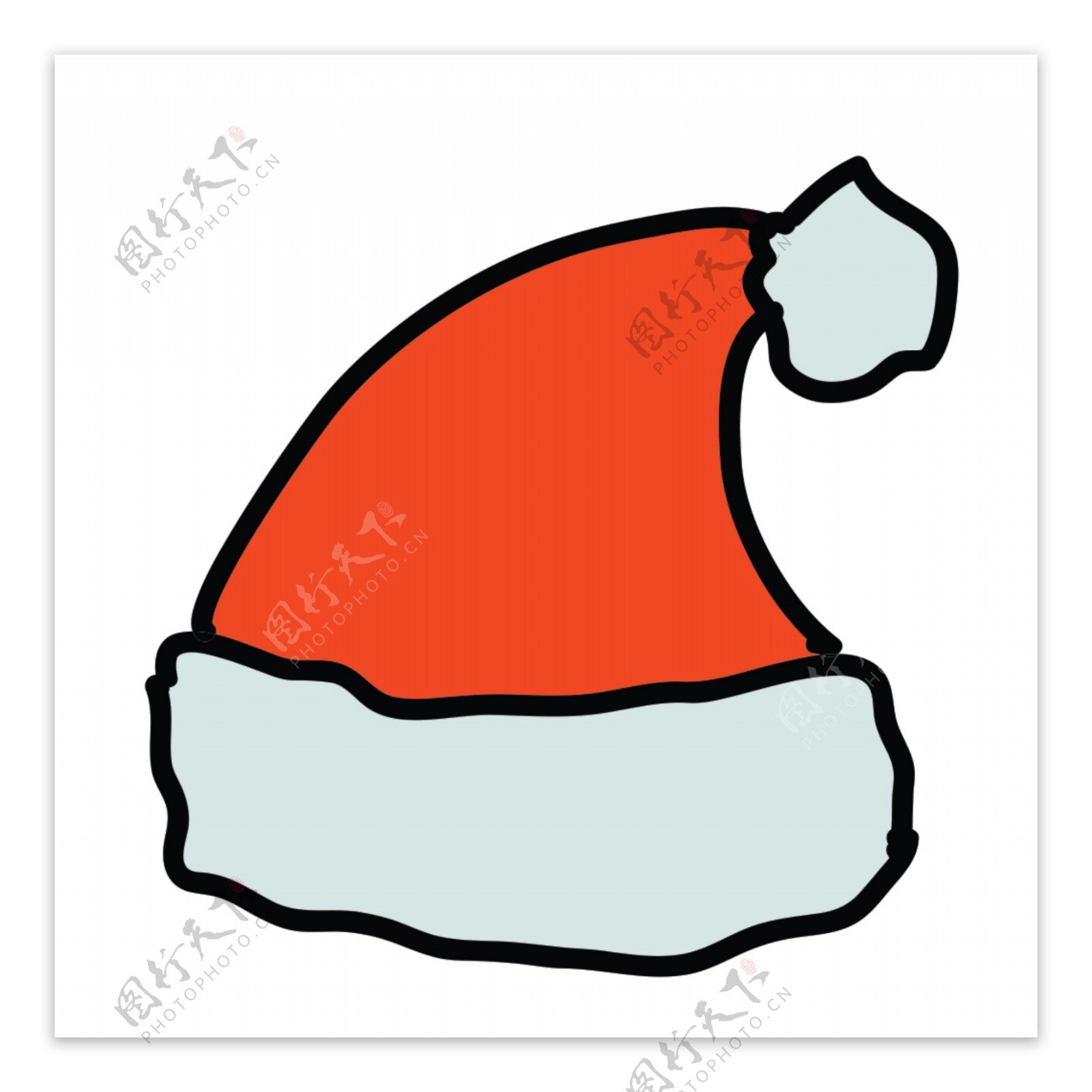 网页UI圣诞帽icon图标设计