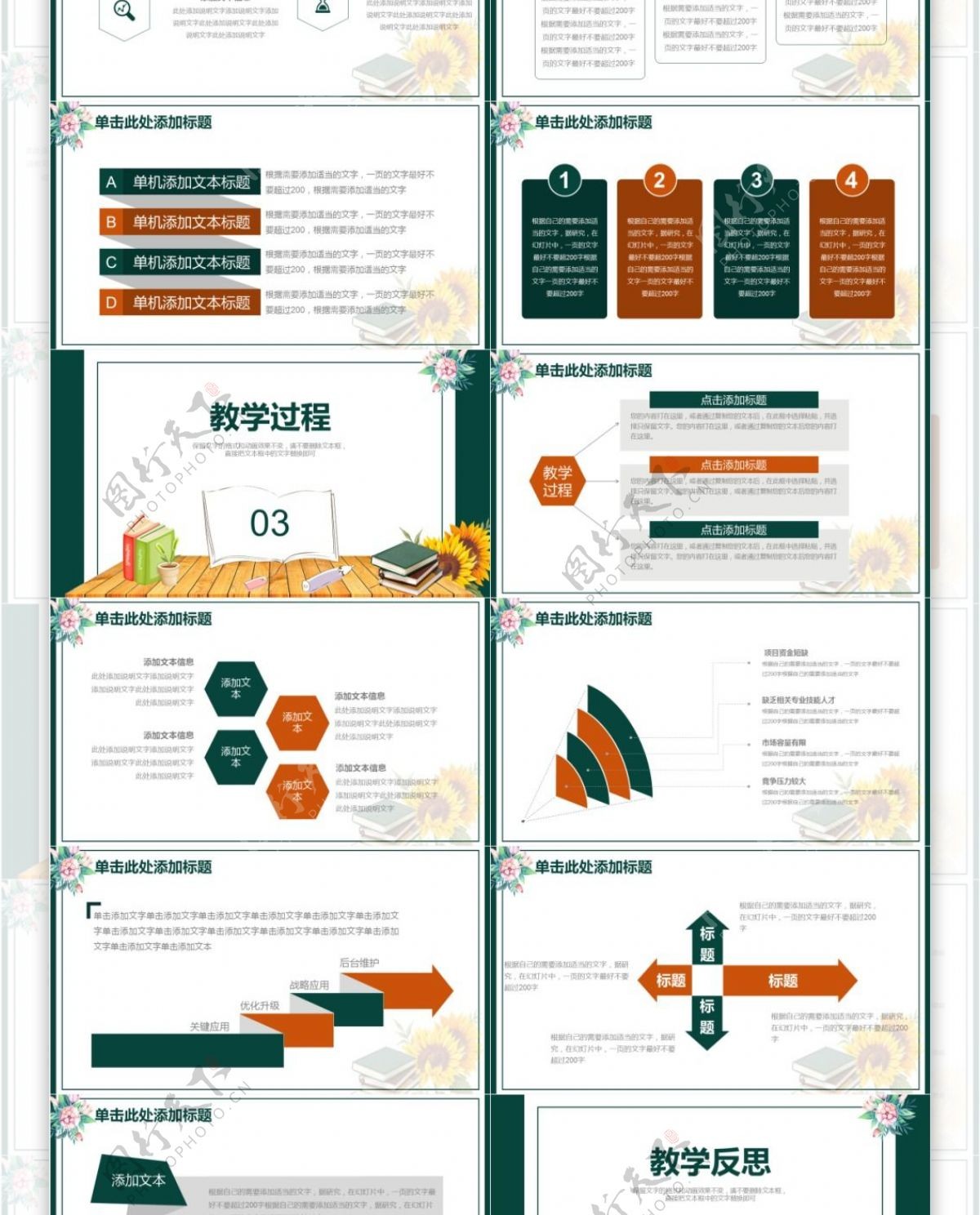 小清新信息化教学课件PPT