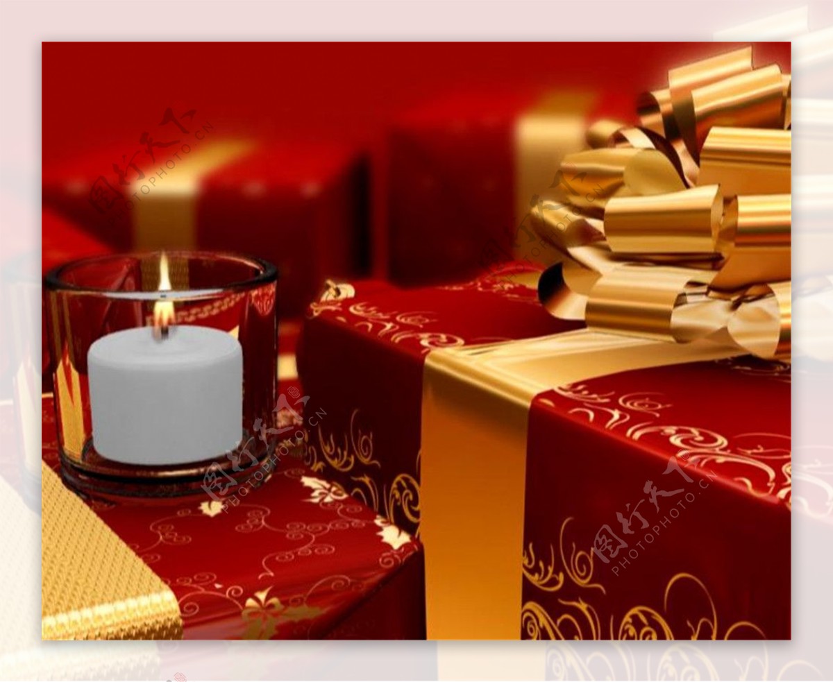 圣诞节缤纷礼盒装饰视频素材