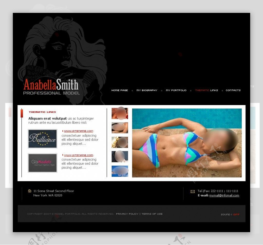 女性美容网站设计