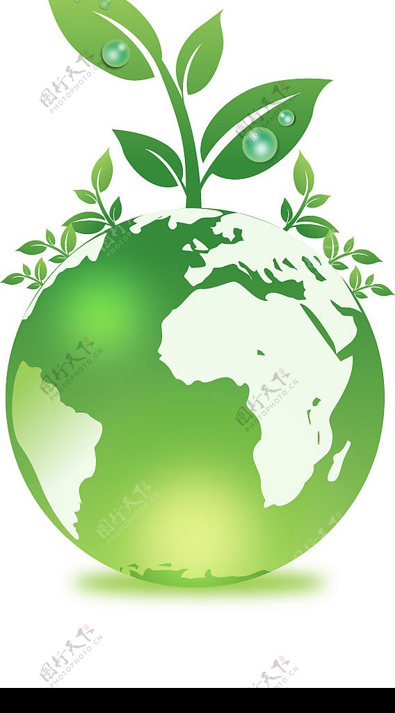 绿色植物生长的地球