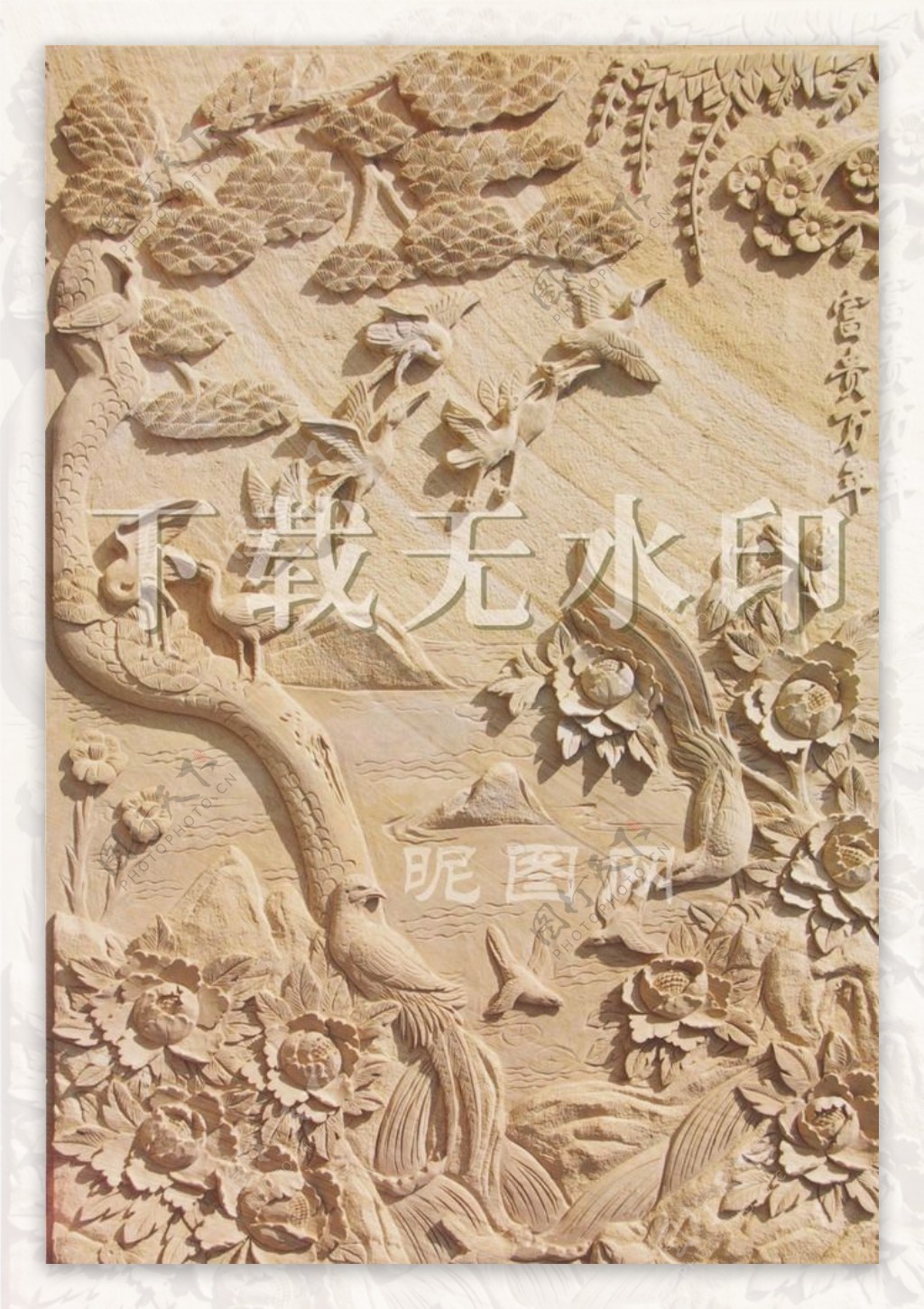 浮雕装饰画艺术作品工艺砂岩雕刻