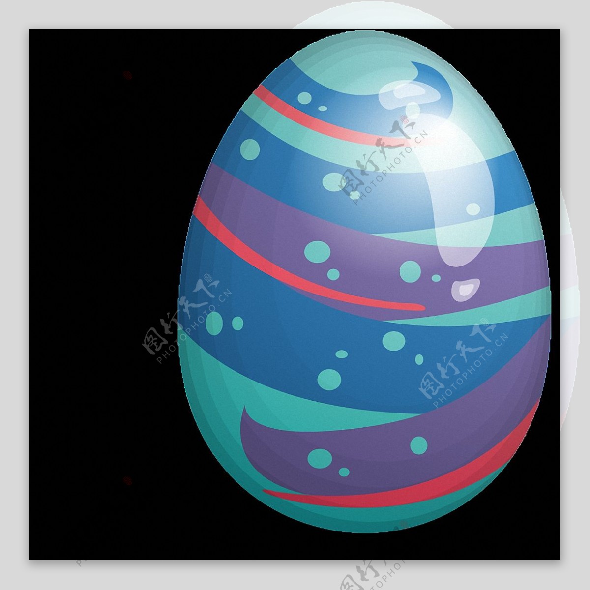 漂亮图案复活节彩蛋免抠png透明图层素材
