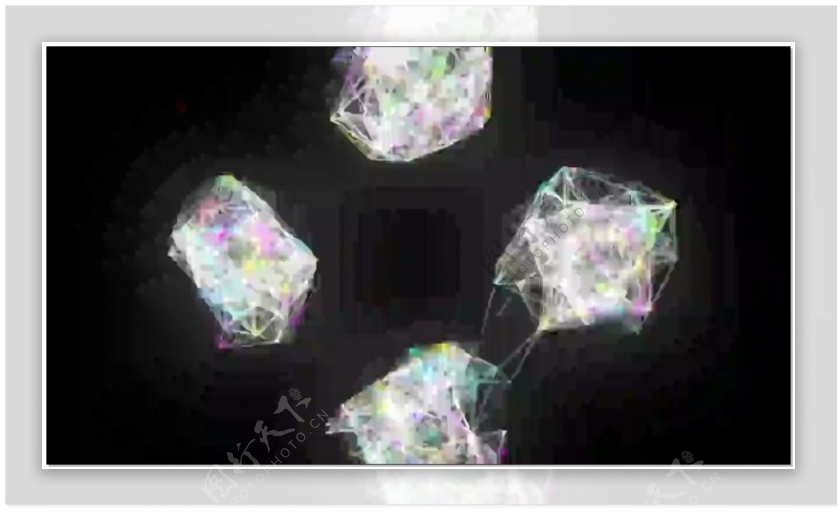 水晶钻石酷炫动态视频素材