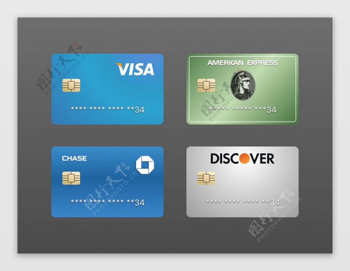 信用卡模板素材图标sketch素材